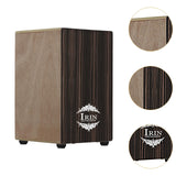 Maxbell Wooden Percussion Box Drum Portable Musical Hand Drum for Stage Home Holiday Black
