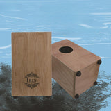 Maxbell Wooden Percussion Box Drum Portable Musical Hand Drum for Stage Home Holiday Black