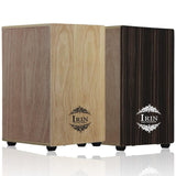 Maxbell Wooden Percussion Box Drum Portable Musical Hand Drum for Stage Home Holiday Black