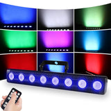 Maxbell LED Light Bar 8 LED Rgbw Wall Wash Light Bar for Halloween Landscape Wedding