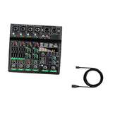 Maxbell 6 Channel 48V Audio Source Adjustment Audio Mixer for Party Studio Recording