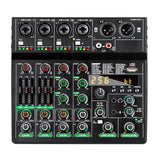 Maxbell 6 Channel 48V Audio Source Adjustment Audio Mixer for Party Studio Recording