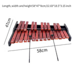 Maxbell 25 Note Wood Xylophone Wood Xylophone for Kids for Outside School Orchestras Imitation with bag