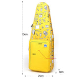 Maxbell Flute Storage Case Storage Case Thickened Padded Portable Vertical Flute Bag Yellow