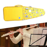 Maxbell Flute Storage Case Storage Case Thickened Padded Portable Vertical Flute Bag Yellow