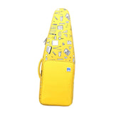 Maxbell Flute Storage Case Storage Case Thickened Padded Portable Vertical Flute Bag Yellow