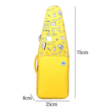 Maxbell Flute Storage Case Storage Case Thickened Padded Portable Vertical Flute Bag Yellow