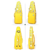Maxbell Flute Storage Case Storage Case Thickened Padded Portable Vertical Flute Bag Yellow
