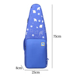 Maxbell Flute Storage Case Storage Case Thickened Padded Portable Vertical Flute Bag Blue