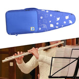 Maxbell Flute Storage Case Storage Case Thickened Padded Portable Vertical Flute Bag Blue