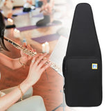 Maxbell Flute Storage Case Storage Case Thickened Padded Portable Vertical Flute Bag Black