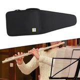Maxbell Flute Storage Case Storage Case Thickened Padded Portable Vertical Flute Bag Black