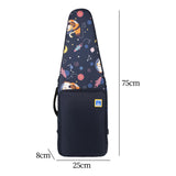 Maxbell Flute Storage Case Storage Case Thickened Padded Portable Vertical Flute Bag Dark Blue