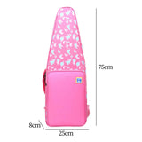 Maxbell Flute Storage Case Storage Case Thickened Padded Portable Vertical Flute Bag Pink