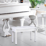 Maxbell Keyboard Bench Piano Seat for Guzheng Performance Musical Instrument Playing White