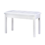 Maxbell Keyboard Bench Piano Seat for Guzheng Performance Musical Instrument Playing White