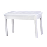 Maxbell Keyboard Bench Piano Seat for Guzheng Performance Musical Instrument Playing White
