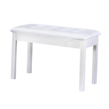 Maxbell Keyboard Bench Piano Seat for Guzheng Performance Musical Instrument Playing White