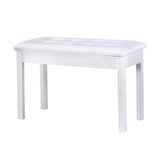 Maxbell Keyboard Bench Piano Seat for Guzheng Performance Musical Instrument Playing White