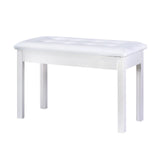 Maxbell Keyboard Bench Piano Seat for Guzheng Performance Musical Instrument Playing White