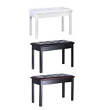 Maxbell Keyboard Bench Piano Seat for Guzheng Performance Musical Instrument Playing White