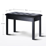 Maxbell Keyboard Bench Piano Seat for Guzheng Performance Musical Instrument Playing Black