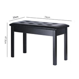 Maxbell Keyboard Bench Piano Seat for Guzheng Performance Musical Instrument Playing Black
