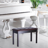 Maxbell Keyboard Bench Piano Seat for Guzheng Performance Musical Instrument Playing Brown