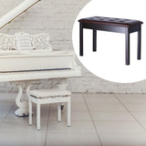 Maxbell Keyboard Bench Piano Seat for Guzheng Performance Musical Instrument Playing Brown