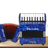 Maxbell 22 Keys 8 Bass Piano Accordion Professional for Beginners Kids Birthday Gift