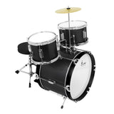 Maxbell Kids Jazz Drum Set Early Learning with Stool for Boys Girls Children Concert Black