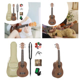 Maxbell 21" Kids Ukulele for Beginners 4 String Cute Guitar Musical Toy for Children Ukulele Set