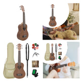 Maxbell 21" Kids Ukulele for Beginners 4 String Cute Guitar Musical Toy for Children Ukulele Set