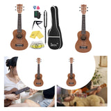 Maxbell 21 inch Ukulele Compact Lightweight Guitar Ukulele Guitar Toy for Boys Girls Ukulele Set