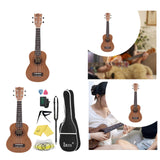 Maxbell 21 inch Ukulele Compact Lightweight Guitar Ukulele Guitar Toy for Boys Girls Ukulele Set