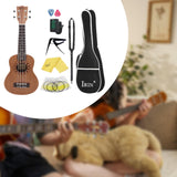 Maxbell 21 inch Ukulele Compact Lightweight Guitar Ukulele Guitar Toy for Boys Girls Ukulele Set