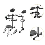 Maxbell Electronic Drum Set with 20 Sounds Support USB MIDI for Kids Adults Portable