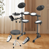 Maxbell Electronic Drum Set with 20 Sounds Support USB MIDI for Kids Adults Portable