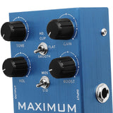 Maxbell Universal Digital Reverb Pedal DC 9V Guitar Effect Pedal for Electric Guitar blue
