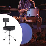 Maxbell Drum Throne with Backrest Portable Saddle Drum Seat for Adults Drummers Kids