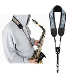 Maxbell Saxophone Neck Strap Practicing Lightweight Birthday Gifts Sax Hanging Strap Blue