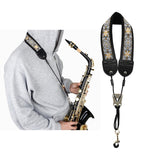 Maxbell Saxophone Neck Strap Practicing Lightweight Birthday Gifts Sax Hanging Strap Sunflower