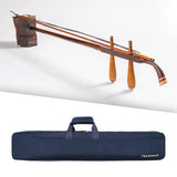 Maxbell Erhu Storage Bag Double Shoulder Portable Travel Erhu Case Performing Travel blue