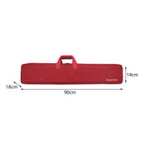 Maxbell Erhu Storage Bag Double Shoulder Portable Travel Erhu Case Performing Travel red