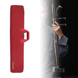Maxbell Erhu Storage Bag Double Shoulder Portable Travel Erhu Case Performing Travel red