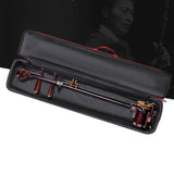 Maxbell Erhu Storage Bag Double Shoulder Portable Travel Erhu Case Performing Travel red