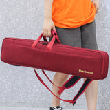 Maxbell Erhu Storage Bag Double Shoulder Portable Travel Erhu Case Performing Travel red