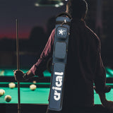 Maxbell Billiard Pool Cue Case Holds Butt Shaft Billiard Pool Cue Stick Carrying Bag Blue