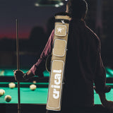 Maxbell Billiard Pool Cue Case Holds Butt Shaft Billiard Pool Cue Stick Carrying Bag Khaki