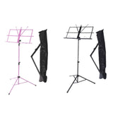 Maxbell Sheet Music Stand Folded Non Slip for Instrumental Performers Ukulele Player Pink